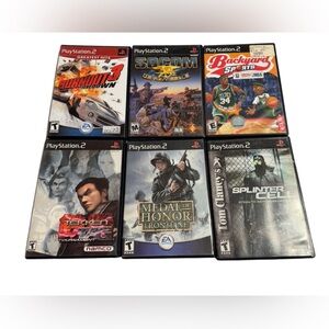 PlayStation 2 video game bundle of 6 games
